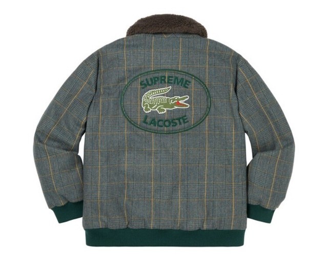 supreme x lacoste bomber